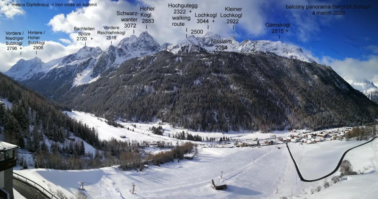 Gaestehaus Berghof Schoepf Längenfeld Exteriér fotografie